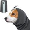 PUMYPOREITY Paraorecchie Cani, Cuffie Antirumore Snood Copriorecchie Invernale per Cani e Gatti, Cura Orecchie Fascia Con Strisce Riflettenti (Grigio, S)