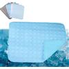 Lukery Tappetino Refrigerante Cane Gatto Tinta Unita Grande Tappetino Rinfrescante per Cani Cuscino Confortevole Tappeto Autorinfrescante per l'Estate Calda (Azzurro 2,40x50cm)