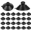 Classicseali 24 ventose per acquario, colore nero, fissaggio sicuro, ventose in silicone da 32 mm, per acquari, pompe, tubi d'aria, sistemi di ventilazione