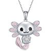 Cehuzeli Axolotl collane 925 argento Sterling regali Axolotl carino animale ciondolo gioielli regalo per le donne
