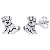 Silvego, orecchini da donna in argento Sterling 925, a forma di cane