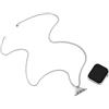 Mon & Sons 42 mm 43 mm 44 mm collana adattatore catena ciondolo medico infermiera fob per Apple Watch connettore 30 cm catena 3 mm per iWatch serie 10/9/8/7/6/5/4/3/SE ultra compatibile con ciondolo Pandora