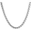 U7 Collana Acciaio Uomo Catena Grossa Grano Spiga Robusta Ipoallergenico Catena Uomo Acciaio inossidabile Larghezza 9 mm - 46 cm Colore Argento Confezione Regalo Natale Compleanno