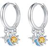 CYMYSS Orecchini a Cerchio Argento 925 Orecchini Donna Argento 925 Orecchini Anallergici Donna Orecchini a Cerchio Regali per signore, madri e nonne