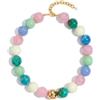 LILIE&WHITE Collane Colorate con Perle Grossa per Donne, Girocollo alla Moda in Stile Boho, Collana con Girocollo per Dichiarazione, Collana Choker Estiva da Spiaggia, Gioiello per Regalo di