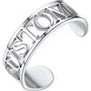 U7 Anello Personalizzato 1/2/3 Nome e Pietra Portafortuna in Acciaio Inossidabile Colore Argento/Oro Regalo per Uomo e Donna Compleanno/Anniversario/Natale