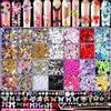YFJSML Scatole con Strass,Kit Decorazioni Unghie 28 Griglie, Strass 3D, Farfalle, Fiori, Perline e Nastri, Nail Art, Accessori per Nail Art Professionale