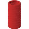 Specora - Elastico per capelli classico senza cuciture, rosso, confezione da 10 pezzi, 4 cm, senza cuciture, elastico e delicato sui capelli