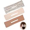 KQOZG Fermagli Chignon Facile per Capelli 3 Pezzi Beige, Khaki, Motivo Floreale. Creatore Ciambella Senza Calore per Acconciature Veloci Eleganti Donna e Ragazza.