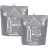Generic 2x Alama Shampoo REPAIR, EcoRicarica, Con Keratin, Ristrutturante Per Capelli Sfibrati e Danneggiati 1000ml