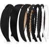 YUEXNKO Cerchietto Capelli Donna, 7pcs Cerchietto di Perle, Cerchiettos alla Moda, Fasce per Capelli Vintage, Antiscivolo Cerchiettos per Capellis, Cerchietti per Capellis, per Donne e Ragazze (Colore B)