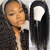 feibin Bresilienne Parrucca Per Capelli Umani Con Parrucca Brasiliana Donna Naturelle Headband Wig 14 Pollici Deep Wave Naturale Headband Wig da Donna Con Parrucche Deep Wave Humain Hair Wigs