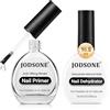 JODSONE Nail Prep Primer Unghie - 2Pcs 16,5ML Primer Unghie Semipermanentee Disidratato Naturale Nail Prep Set, Ideale per Art Design a Casa, Regalo Duraturo