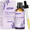 HANOLLY Olio Essenziale Lavanda 100ml, Oli Essenziali per Diffusori Naturali, Profumati di Aromaterapia olio per Massaggio Corpo, Candele Fai da Te, Diffusore, SPA, Bagno, Regalo donna compleanno DIY