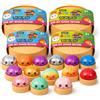 TrendandStylez XXL Mystery Dumpling Squishy Buns - Set da 1, 3, 4 pezzi, colore a sorpresa glitterato, opaco e luminoso, 9,5 cm, con scatola a vapore, palla antistress Baozi Mochi (set da 1, glitter)