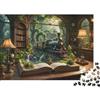 UVTMWVTCUSIQ Puzzle Carta 1000 Pezzi Treno Foresta Fantasiosa per Adulti, Carta Spessa, Rompicapo Educativo, Decorazione Murale Treno Puzzle di Carta 38x26cm/1000pcs