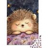 1M6T7B2K Riccio Notturno 1000 Pezzi Puzzle per Adulti Carta Illustrazione Notte Passatempo Decorazione Murale Regalo 52x38cm/1000pcs
