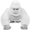 RLOMUTE Peluche Gorilla Giocattolo Morbido e Carino Adatto per San Christmas Regali per Feste Compagni Camera da letto Decorazione per la casa Regalo per Bambini di 3 4 5 6 anni - gorilla albino