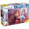 Liscianigiochi- Disney-DF Plus Frozen 2 Puzzle Doppia Faccia, Multicolore, Supermaxi 35 Pezzi, 82155