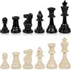 Tomedny Pieni di scacchi in plastica, interni di scacchi 32 pezzi in set di set di scacchi completi totali per set di giochi portatili per esterno interno (Large King 77mm high)