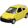 Generisch Welly 43855 - Modellino di auto compatibile con Fiat Seicento, giallo, circa 1/34-1/39, in metallo
