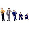 CRDARAAV 5Pcs 1/64 Scala Diorama Figure Resina per Casa delle Bambole Accessori Fariy Garden Style B