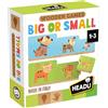 HEADU - Wooden Game Baby Big Or Small - Grande o Piccolo in Legno | Gioco Educativo 1-3 Anni, Logica e Serializzazione, Animali e Quantità, capacità motorie Fini e osservazione, Idea Regalo, Made in