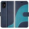 BoxTii Cover per Galaxy M51, Custodia in PU Pelle Portafoglio per Samsung Galaxy M51, Magnetica Cover a Libro con Slot per Schede, Blu