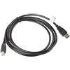 LANBERG Cable USB-A Macho A USB-B Macho CA-USBA-10CC-0018-BK,Negro,1.8 METROS