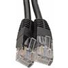 kenable Cavo di rete Ethernet Cat5e UTP RJ45 CCA 26AWG per router, PC, laptop, console di gioco, 20 m, colore: nero