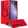 ZHOZEXIN Custodia magnetica per Samsung Galaxy Z Fold 6, custodia protettiva antiurto per Samsung Galaxy Z Fold 6 (rosso)