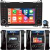 Techschermo Autoradio Android per Mercedes Benz Classe A W169 Classe B W245 Classe V W639 Vito Viano Sprinter W906, CarPlay & Android Auto Wireless, 2+64G Radio con GPS, DSP, WiFi, Telecamera Posteriore