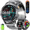 LIGE Smartwatch Uomo con 1000mAh Batteria, 1,53 Grande Display Orologio Militare con Chiamate Bluetooth, Monitoraggio della Frequenza Cardiaca, Monitoraggio del Sonno SpO2, 123 Modalità Sportive, IP68