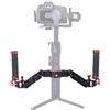 DF DIGITALFOTO ARES Z Axis Molla Doppia Maniglia, Smorzamento Flessibile Maniglia Gimbal Doppia Impugnatura Staccabile, Compatibile con ZHIYUN Crane 2 MOZA FEIYU DJI Ronin S/S2/RS3/RS3 Pro Gimbal
