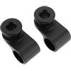 EMSea 1 paio di cerniere in metallo con albero girevole sinistra destra, compatibili con cuffie Boses QuietComfort QC35, colore nero