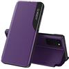 TINGYR Cover per Samsung Galaxy S24 Ultra Custodia, Custodia Smart Ultra Slim Flip, AntiGraffio, Chiusura Magnetica, Custodia Cover per Samsung Galaxy S24 Ultra-（Porpora）