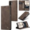 Sojlecyu Cover per Samsung Galaxy A26 5G Custodia, a Libro Portafoglio in Premium Pelle PU Porta Carte Flip Case Supporto Protezione Case Cover per Samsung Galaxy A26 5G, Caffè