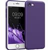 kwmobile Custodia Compatibile con Apple iPhone SE (2020/2022) / 8/7 Cover - Back Case per Smartphone in Silicone TPU - Protezione Gommata - porpora