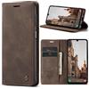 Azororo Cover per Samsung Galaxy A24 5G/4G, Premium PU Pelle Custodia, Magnetica Carta Fessura Portafoglio Case, Flip Cavalletto Custodia per Samsung Galaxy A24- Caffè
