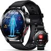 Lgnitek 2026 Nuovo Smartwatch Uomo Con ECG/HRV/BMI, 1,43 AMOLED Orologio Salute Con 24H Pressione Arteriosa/Frequenza Cardiaca/SpO2/Sonno/Chiamata SOS, Contapassi IP68,Per Android 9.0+ iOS 10.0+