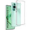 REY Cover in Gel TPU Trasparente per Huawei Nova 11 4G - Nova 12S 4G, Ultra Sottile 0,33 mm, Morbido Flessibile, Custodia Silicone