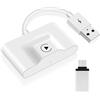 ISIX Adattatore Wireless Carplay per iPhone, Dongle Carplay Adapter Aggiornato Convertire Carplay da Cablato a Senza Fili Plug & Play Collegamento Automatico, per Auto con Carplay Cablato Dopo il 2016