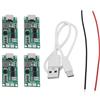 The Lord of the Tools 4 Pezzi Scheda Di Ricarica Per Batteria Al Litio 3S 2A Da Modulo Booster Step-up USB C Da 12,6 V Per Batteria Al Litio