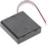Keple Portapile 4x AA 6V con Interruttore On/Off & Cavi - Custodia di Plastica con Fili & Coperchio 150mm per Fai-da-Te. Compatibile con Batterie (4 Slot x 1.5V)