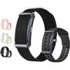 Ownmaxx Braccialetto Intelligente, Tracker senza display, monitoraggio sonno, frequenza cardiaca, SpO2 e contapassi (Nero)