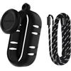 Zhixteu Custodia Protettiva in Silicone per Insta360 GO 3S Videocamera d'Azione, Pelle Morbida della Copertura del Guscio + Tappo dell'Obiettivo + Cinghia del Collo Accessori del Cordino (Nero)