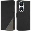 SONWO Cover per Honor X7B, Flip Caso in PU Pelle Case Cover Custodia con Slot per Schede e Supporto Stand per Honor X7B, Nero