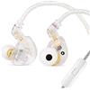 Linsoul TANGZU Wan'er S.G HiFi 10mm Driver dinamico PET Diaframma Cuffie In Ear, Cavo Staccabile da Incasso 2Pin OFC Intrecciato per Audiofili Musicista DJ(Bianco, con microfono)