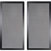 YSSHUI Filtro antipolvere per case del computer, 280 mm x 140 mm, griglia di copertura con telaio magnetico, colore nero (2 pezzi)