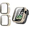 TINGYR Cover Compatibile con Honor Watch 5, [2 Pezzi] PC + Vetro Temperato per Proteggere lo Schermo, Anticaduta, Custodia Compatibile con Honor Watch 5.